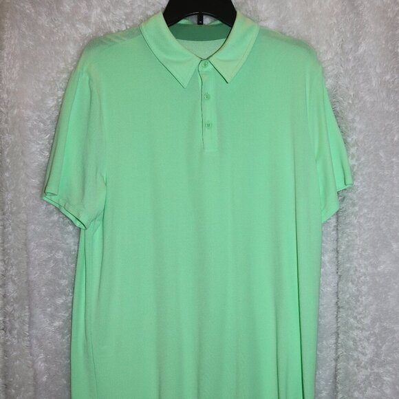 all in motion men's polo shirt size large no pocket 48% tencel/48% polyester/4% - Picture 1 of 4